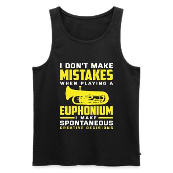 Euphonium Euphoniste Euphonistine - Débardeur bio Premium Homme - noir - Devant - Michal (187cm)