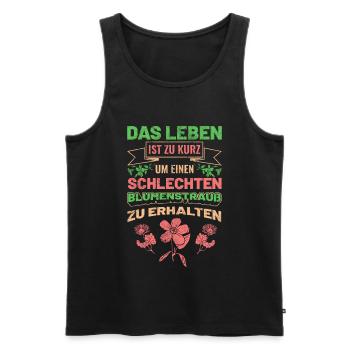 Floristin Florist - Männer Premium Bio Tank Top - Schwarz - Vorne - Michal (187cm)