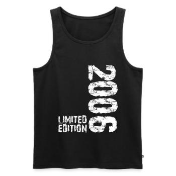 2006 Anniversaire T-Shirt Rétro - Débardeur bio Premium Homme - noir - Devant - Michal (187cm)