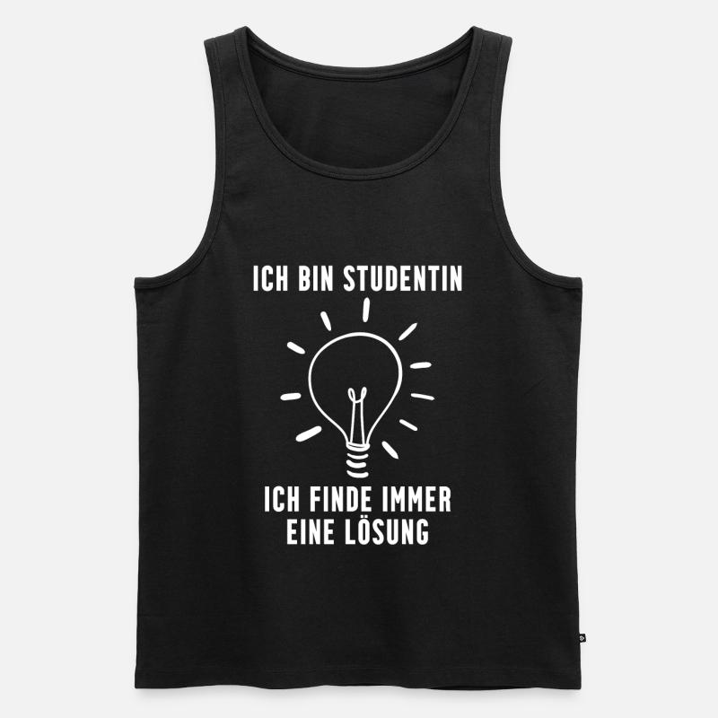 Studentin Geschenk - Männer Premium Bio Tank Top - Schwarz