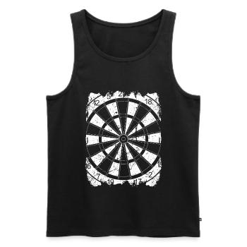 Dart Outfit Darts Jersey Darts Team - Men's Premium Organic Tank Top - black - Front - AI Model Male 178 light (178cm)