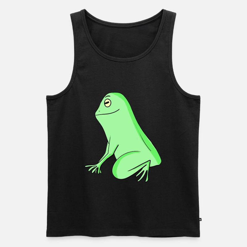 Frosch - Männer Premium Bio Tank Top - Schwarz
