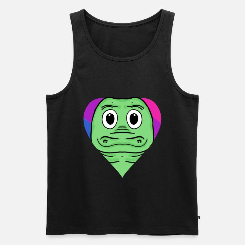 Bisexuell Krokodil Geschenk - Männer Premium Bio Tank Top - Schwarz