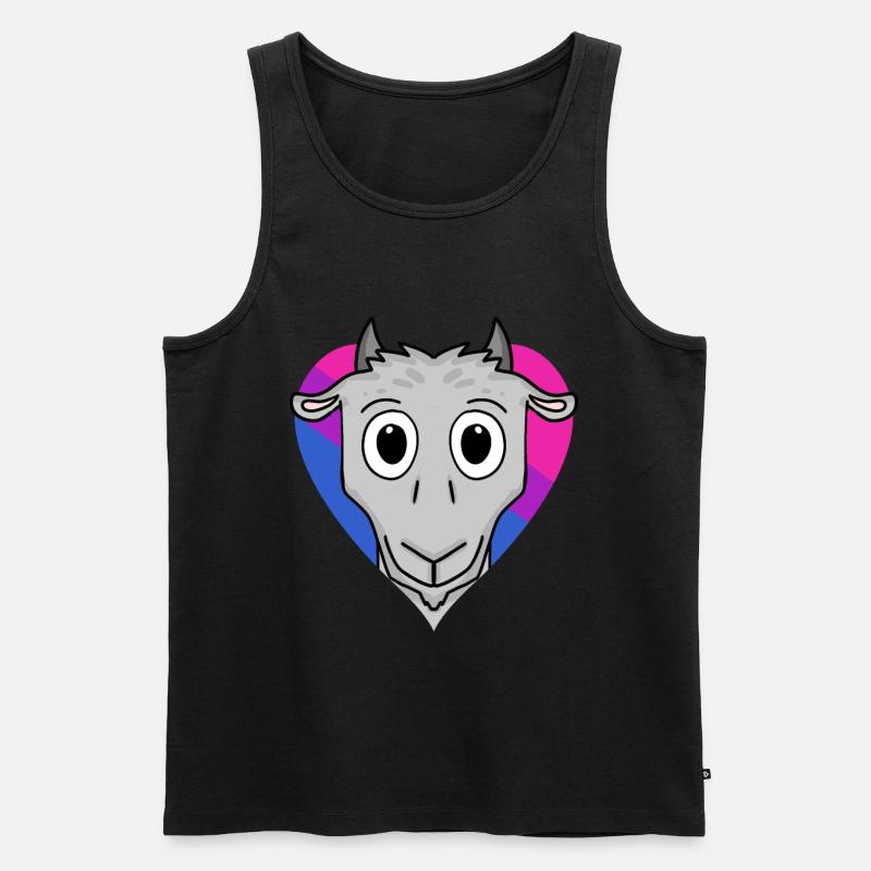 Bisexuell Ziege Geschenk - Männer Premium Bio Tank Top - Schwarz