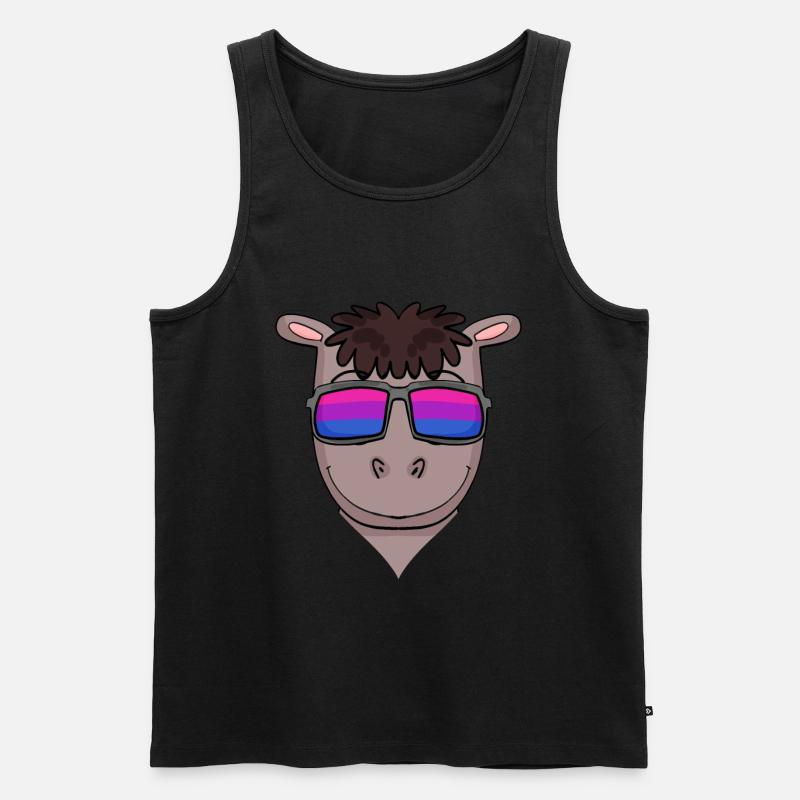Bisexuell Pferd Geschenk - Männer Premium Bio Tank Top - Schwarz