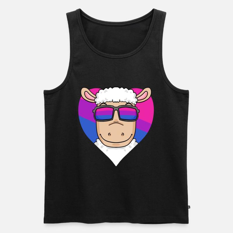 Bisexuell Schaf Geschenk - Männer Premium Bio Tank Top - Schwarz