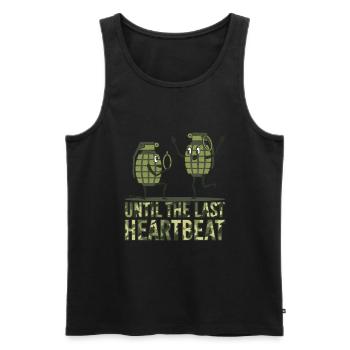Garnet Wedding Ring Wedding Ring Fuse Application - Men's Premium Organic Tank Top - black - Front - AI Model Male 178 light (178cm)