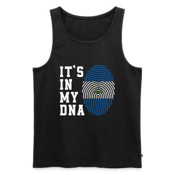 Nicaragua Fingerabdruck - Männer Premium Bio Tank Top - Schwarz - Vorne - Michal (187cm)
