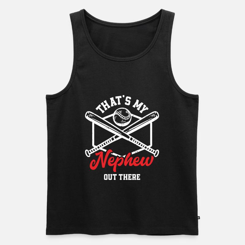 Baseball Neffe - Männer Premium Bio Tank Top - Schwarz