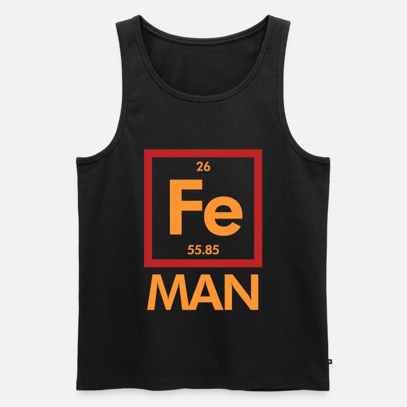 Wissenschaft Nerd Elemente - Männer Premium Bio Tank Top - Schwarz