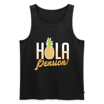 Pension Ruhestand - Männer Premium Bio Tank Top - Schwarz - Vorne - AI Model Male 178 light (178cm)