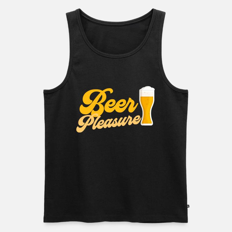 Bier Bierzelt - Männer Premium Bio Tank Top - Schwarz