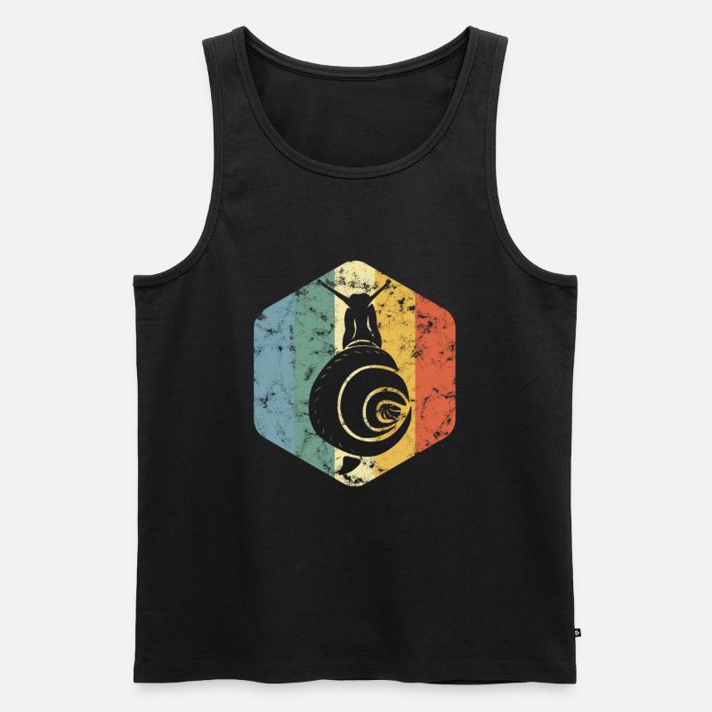Coole Schnecke Schneckenhaus Schneckchen Geschenk - Männer Premium Bio Tank Top - Schwarz
