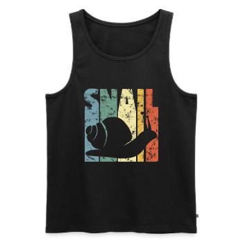 Süße Schnecke Schneckenhaus Schneckchen Geschenk - Männer Premium Bio Tank Top - Schwarz - Vorne - AI Model Male 178 light (178cm)