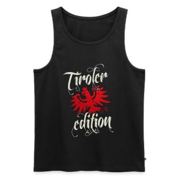 Tirol Tiroler Edition Adler Wappen Retro - Männer Premium Bio Tank Top - Schwarz - Vorne - Michal (187cm)