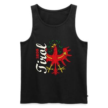 Tyrol 1809 Tyrolean eagle coat of arms gift men - Men's Premium Organic Tank Top - black - Front - AI Model Male 178 light (178cm)