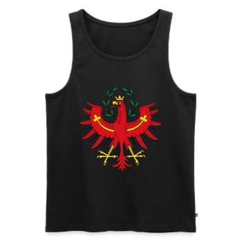 Tiroler Adler Tirol - Männer Premium Bio Tank Top - Schwarz - Vorne - AI Model Male 178 light (178cm)