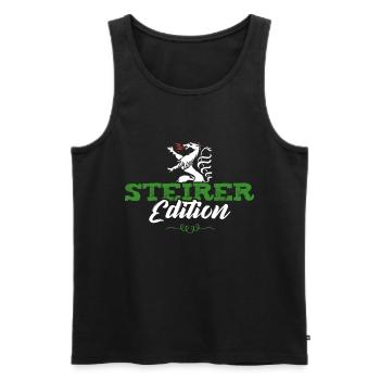 Steiermark Steirer Edition Steirerbua Steirermadl - Männer Premium Bio Tank Top - Schwarz - Vorne - AI Model Male 178 light (178cm)