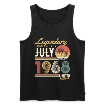 Legendary Since July 1968 Limited Edition - Débardeur bio Premium Homme - noir - Devant - Michal (187cm)