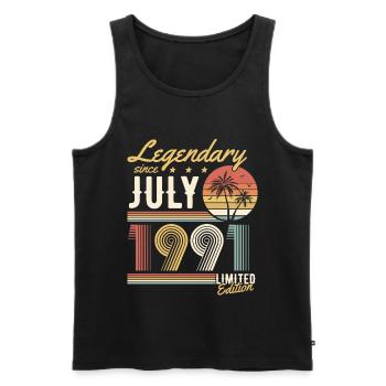 Legendary Since July 1991 Limited Edition - Débardeur bio Premium Homme - noir - Devant - Michal (187cm)