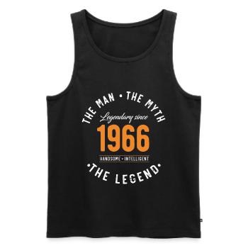 Legendary since 1966 The Man The Myth - Débardeur bio Premium Homme - noir - Devant - Michal (187cm)