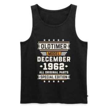 Oldtimer December 1962 Geburtstag Geschenk - Männer Premium Bio Tank Top - Schwarz - Vorne - Michal (187cm)