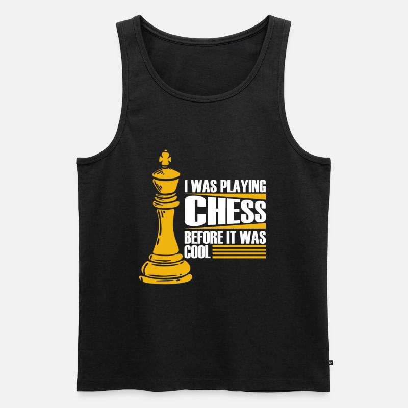 Schach Schachfigur - Männer Premium Bio Tank Top - Schwarz