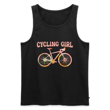 Road Bike Bicycle Road Cyclist Cycling Cyclist - Men's Premium Organic Tank Top - black - Front - Michal (187cm)