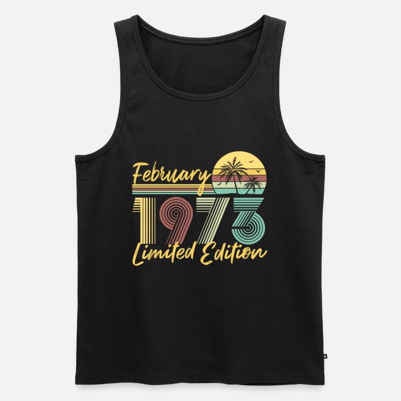 Février 1973 Édition limitée - Débardeur bio Premium Homme - noir