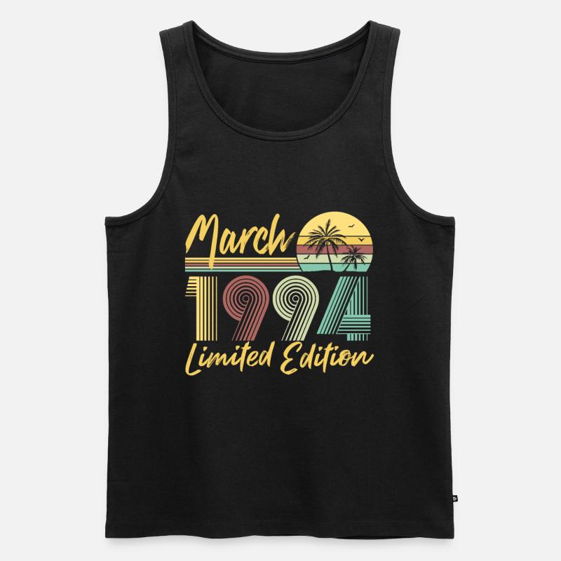 March 1994 Limited Edition - Männer Premium Bio Tank Top - Schwarz