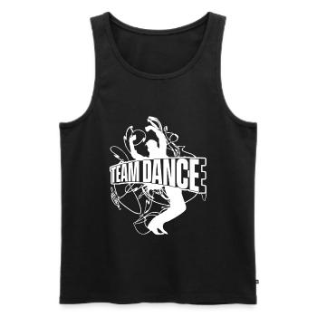 Tanzen Tänzer Tanz - Männer Premium Bio Tank Top - Schwarz - Vorne - AI Model Male 178 light (178cm)