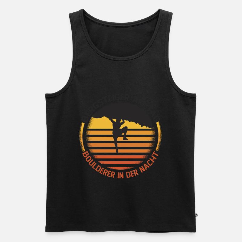 Bouldern - Männer Premium Bio Tank Top - Schwarz