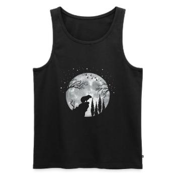 Capybara capybara rodent - Men's Premium Organic Tank Top - black - Front - Michal (187cm)
