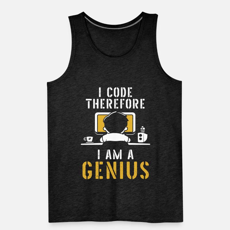 Programmeur Coder Développeur de logiciels Débardeur bio Premium Homme