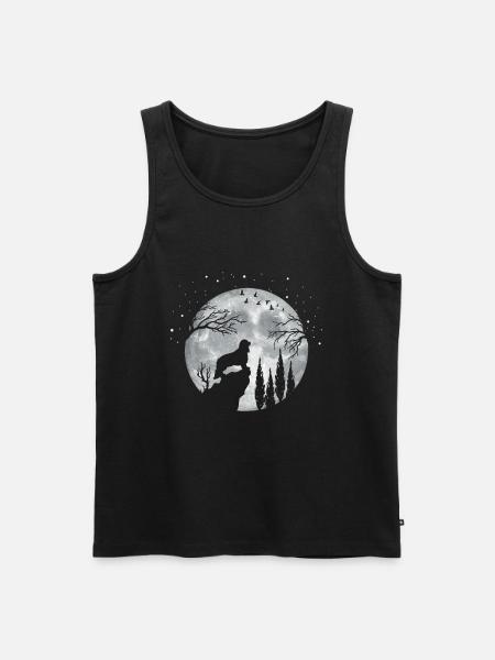King Charles Cavalier Dog - Men's Premium Organic Tank Top - black