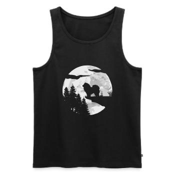 Chow Chow Hund - Männer Premium Bio Tank Top - Schwarz - Vorne - Michal (187cm)