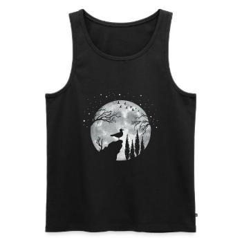 Seagull Seagull - Men's Premium Organic Tank Top - black - Front - AI Model Male 178 light (178cm)