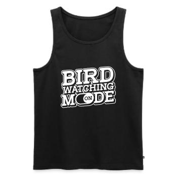 Ornithologues ornithologue ornithologues ornithologiques - Débardeur bio Premium Homme - noir - Devant - AI Model Male 178 light (178cm)