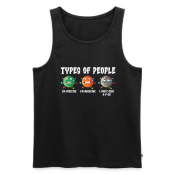 Physik Physiker - Männer Premium Bio Tank Top - Schwarz - Vorne - Michal (187cm)