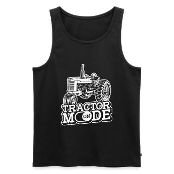 Trekker Tractor Tractor Farmer Farmer - Men's Premium Organic Tank Top - black - Front - Michal (187cm)