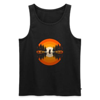 Airsoft - Débardeur bio Premium Homme - noir - Devant - AI Model Male 178 light (178cm)