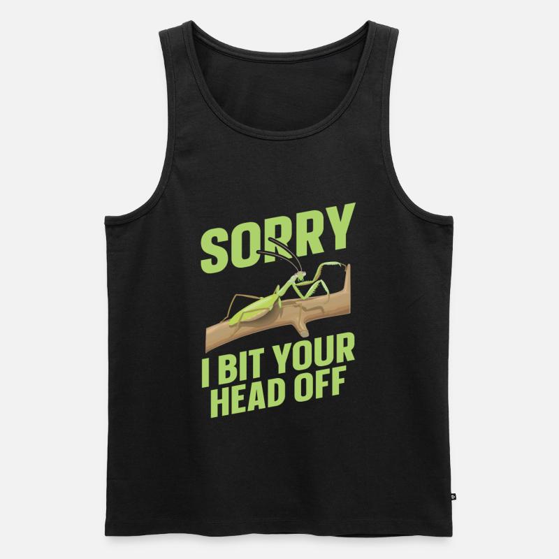 Gottesanbeterin - Männer Premium Bio Tank Top - Schwarz