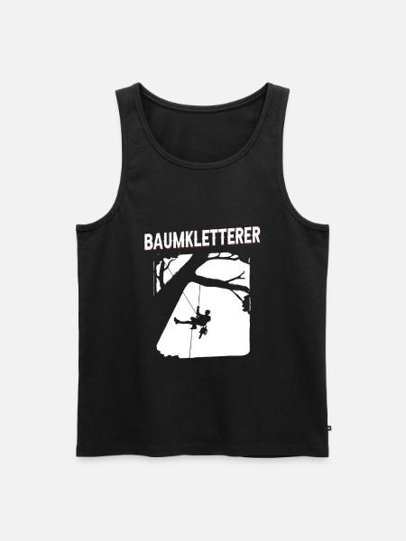 Baumklettern Baumpfleger Arborist Baumkletterer - Männer Premium Bio Tank Top - Schwarz