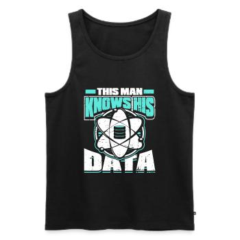 Big Data Science Engineer Scientist Analyst - Männer Premium Bio Tank Top - Schwarz - Vorne - AI Model Male 178 light (178cm)