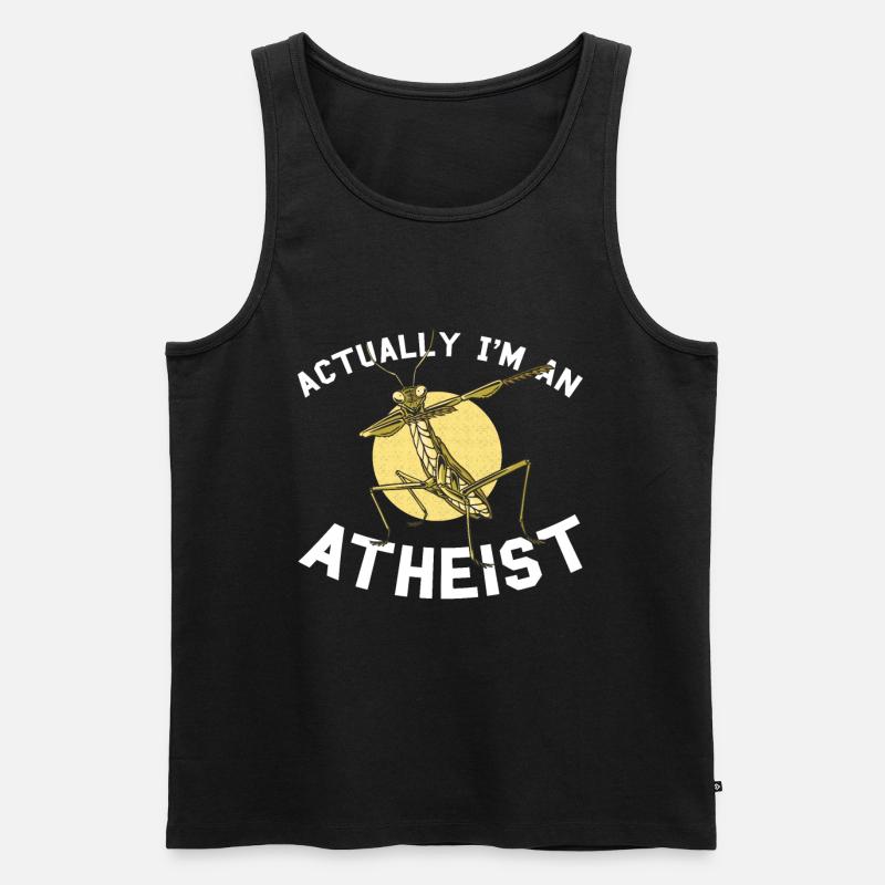Gottesanbeterin - Männer Premium Bio Tank Top - Schwarz