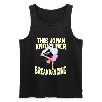 Breakdance Breakdancer Breakdancing - Männer Premium Bio Tank Top - Schwarz - Vorne - AI Model Male 178 light (178cm)