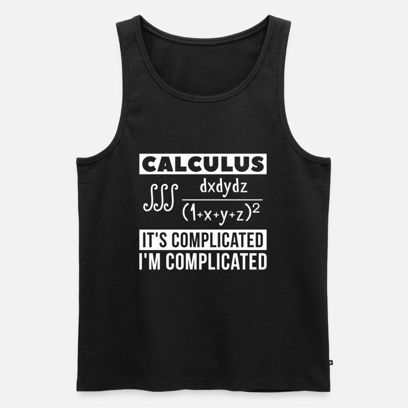 Mathe Mathematik - Männer Premium Bio Tank Top - Schwarz