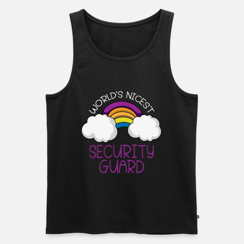Security Security Guard Security Service - Men's Premium Organic Tank Top - black
