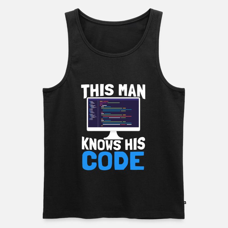 Programmer Coder Software Developer - Men's Premium Organic Tank Top - black