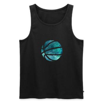 Basketball Basketballer - Männer Premium Bio Tank Top - Schwarz - Vorne - Michal (187cm)